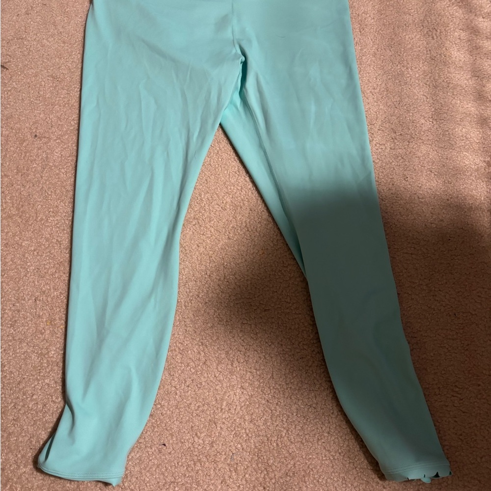 Women's Lincoln Outfitters Aqua Leggings Size XL